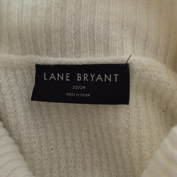 Lane Bryant sweater size 22/24 neutral colors, color block turtleneck - Picture 3 of 5